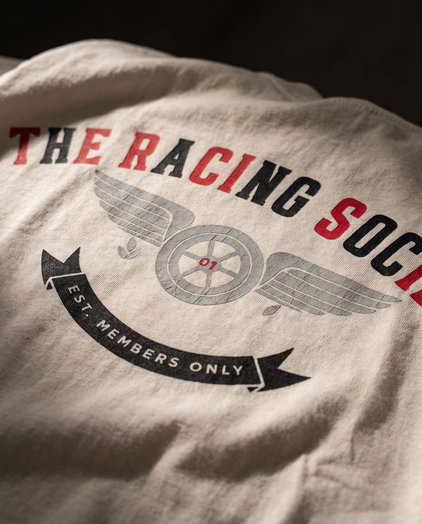 Racing Society Crest — print macro