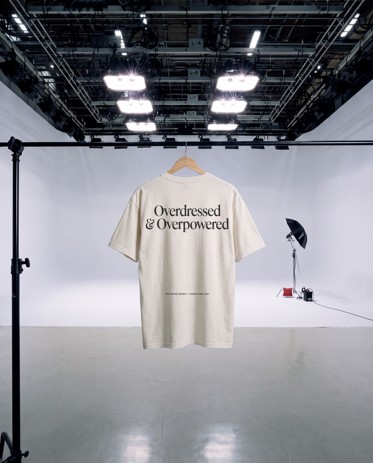 Overdressed & Overpowered — hanger
