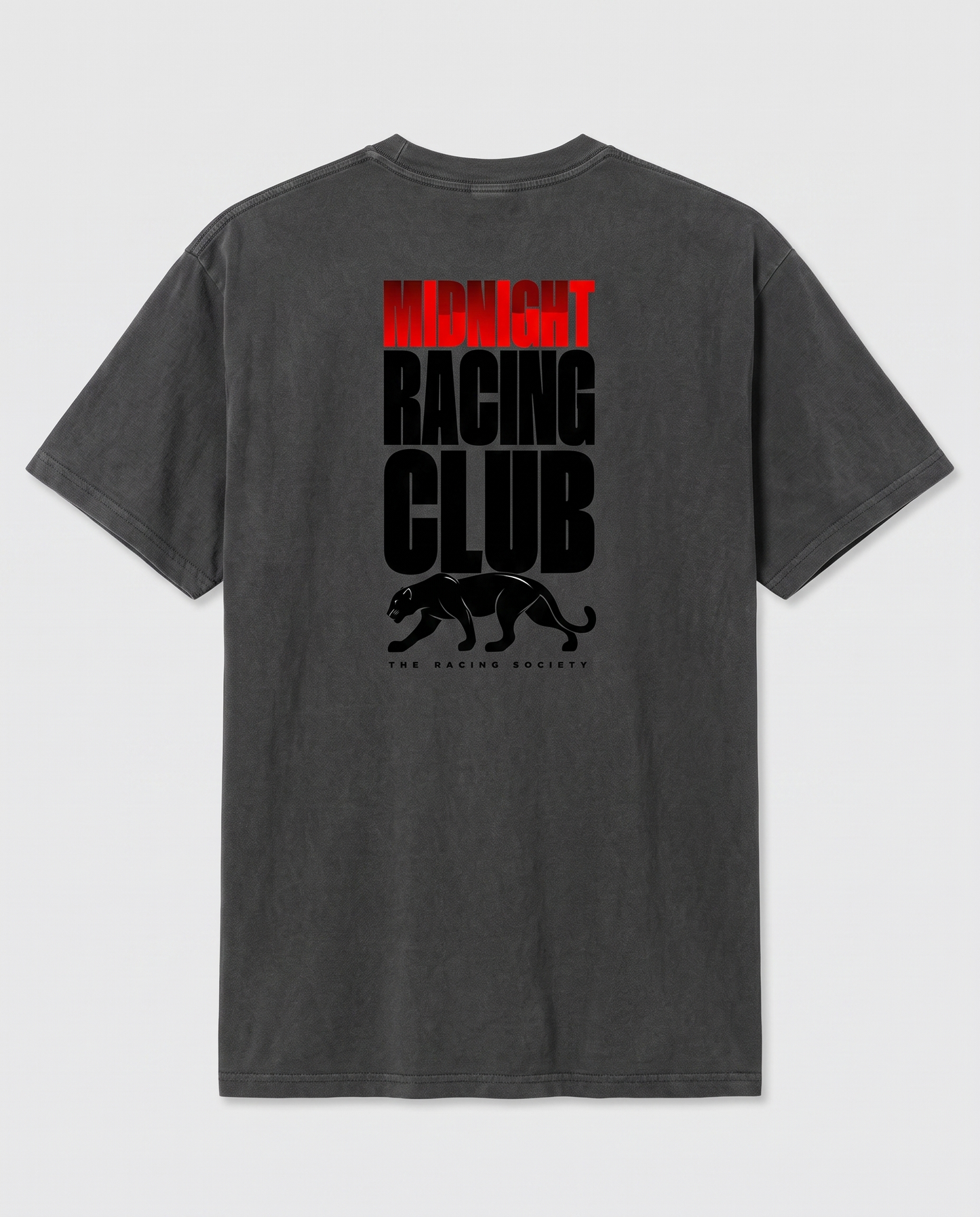 Midnight Racing Club — back flat, Faded Black