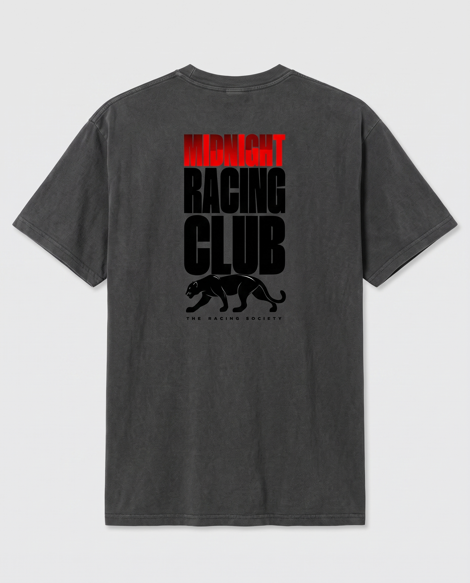 Midnight Racing Club — back flat, Faded Black
