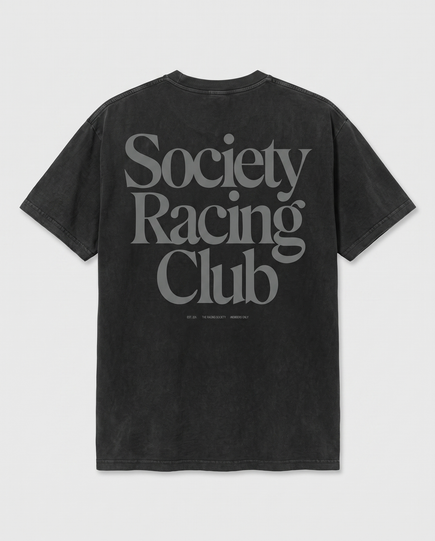 Society Racing Club — back flat, Faded Black