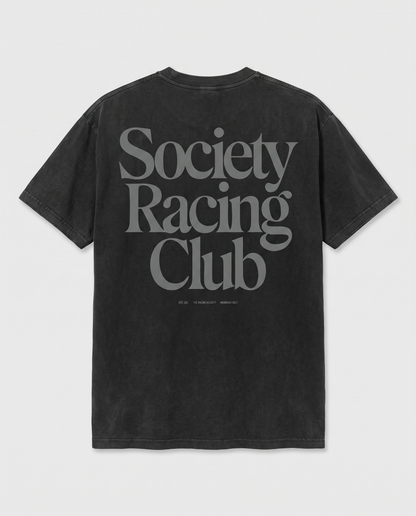 Society Racing Club — back flat, Faded Black