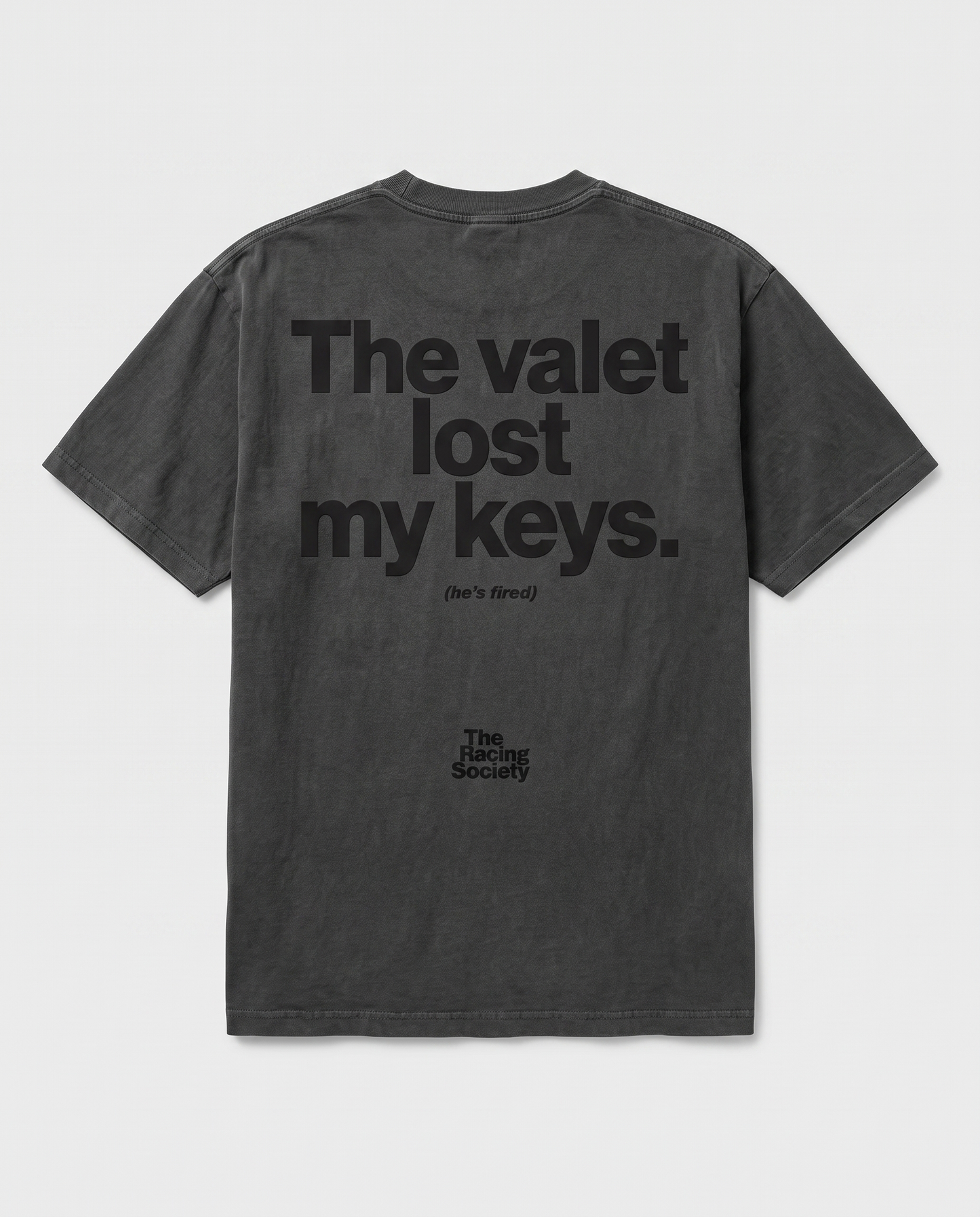 The Valet Lost My Keys — back flat, Faded Black