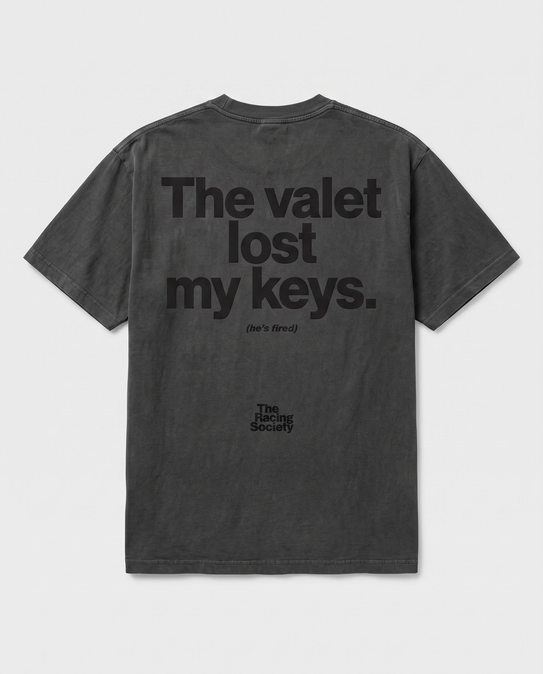 The Valet Lost My Keys — back flat, Faded Black