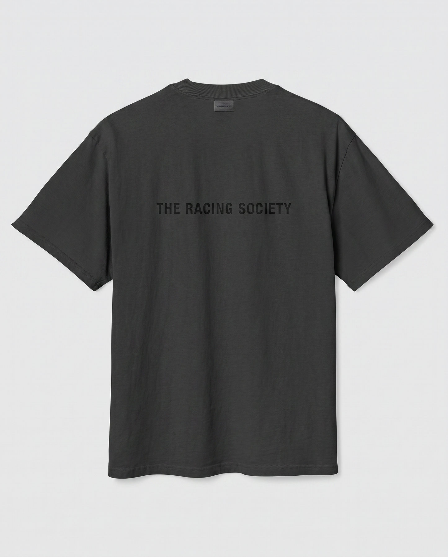 Racing Society Wordmark — back flat, Faded Black
