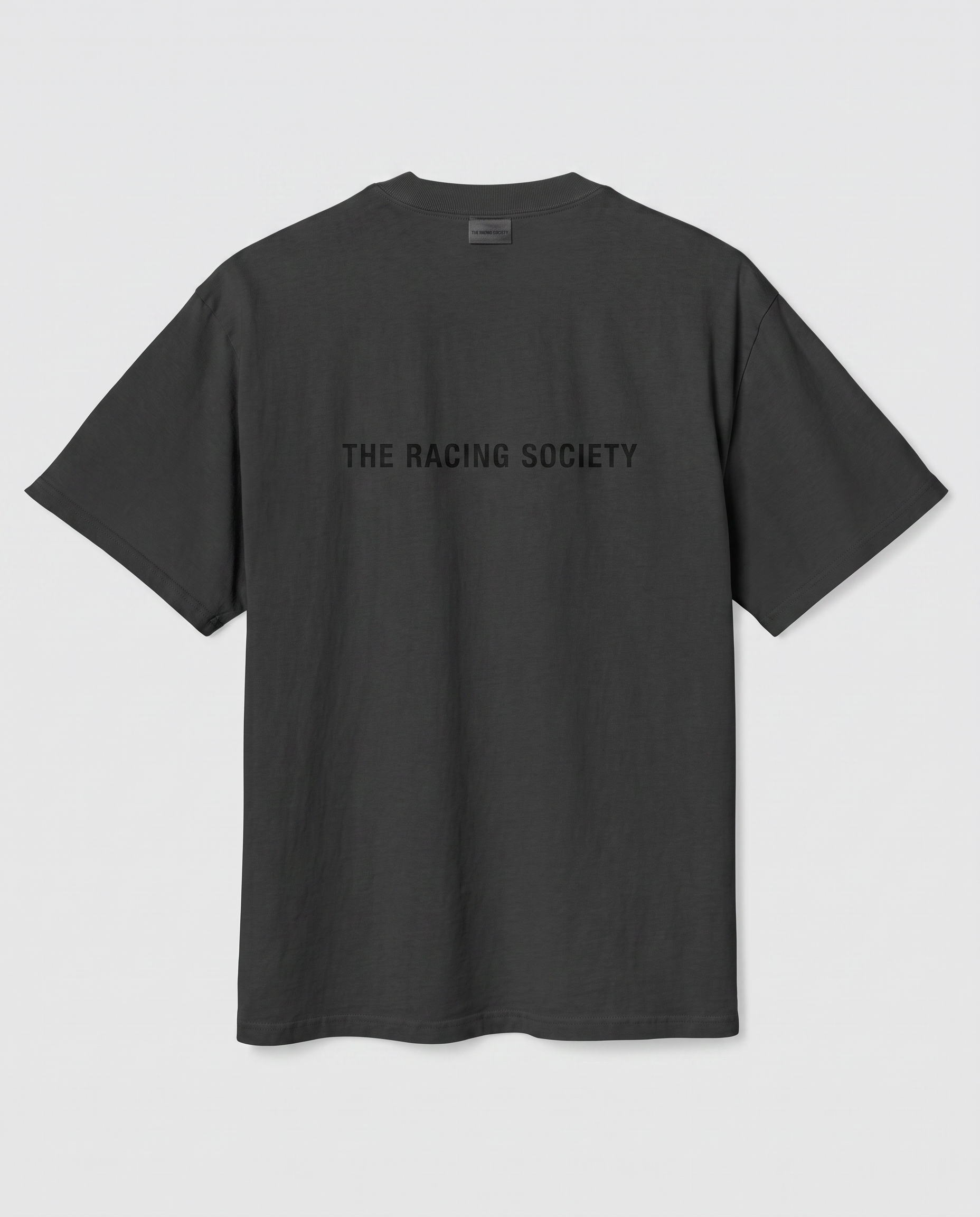 Racing Society Wordmark — back flat, Faded Black