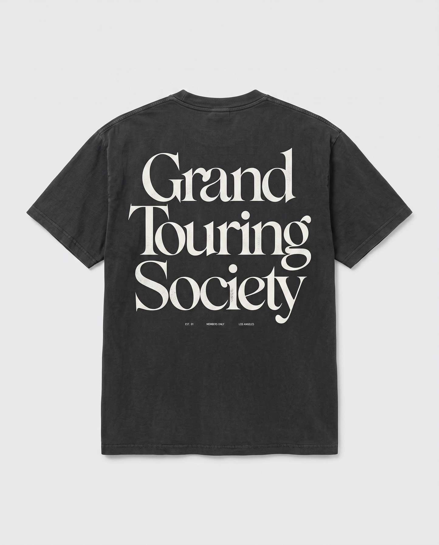 Grand Touring Society — back flat, Faded Black