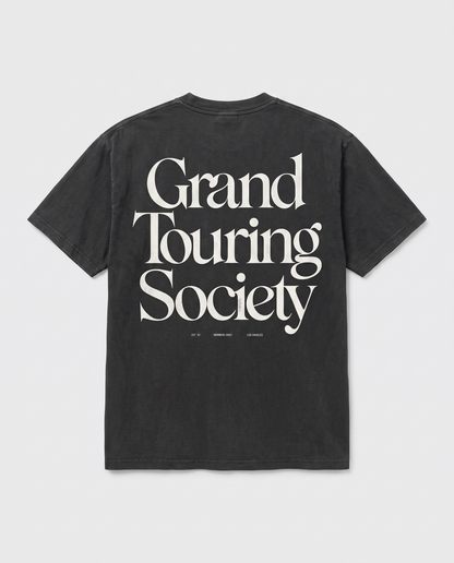 Grand Touring Society — back flat, Faded Black