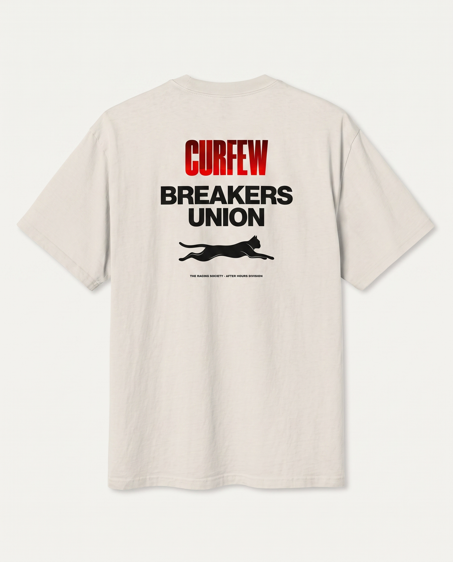Curfew Breakers Union — back flat, Faded Bone