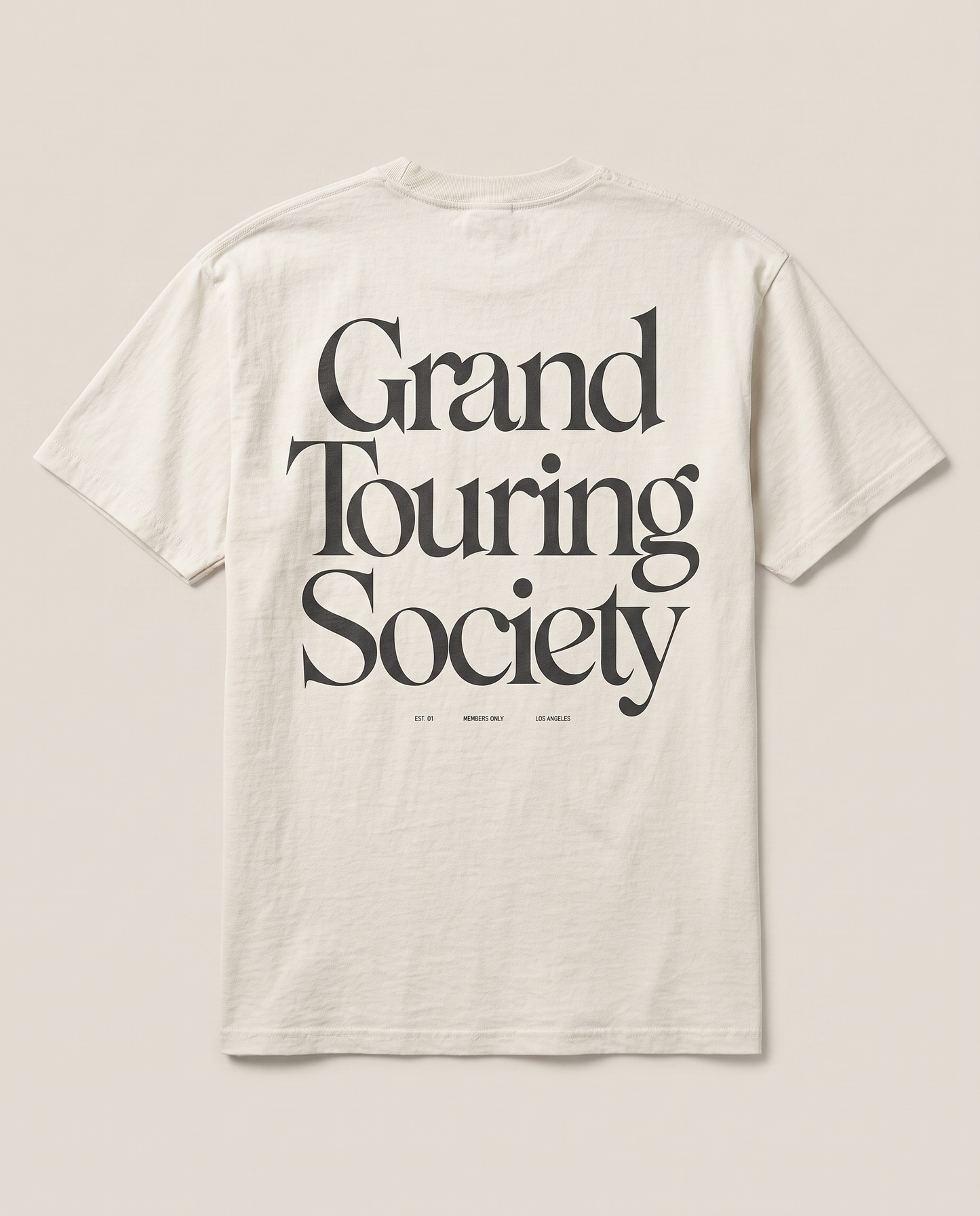 Grand Touring Society — back flat, Faded Bone