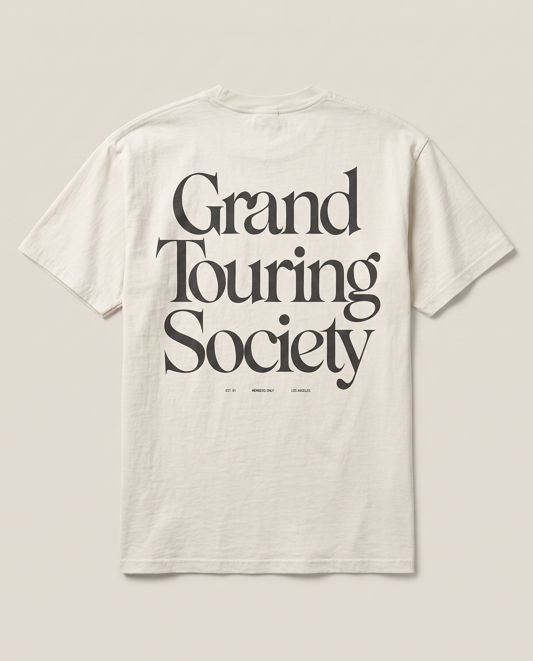 Grand Touring Society — back flat, Faded Bone