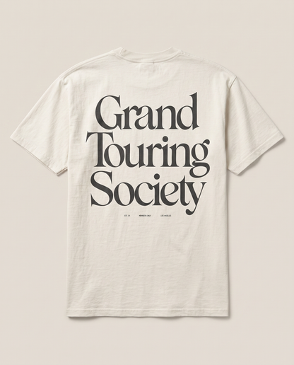 Grand Touring Society — back flat, Faded Bone