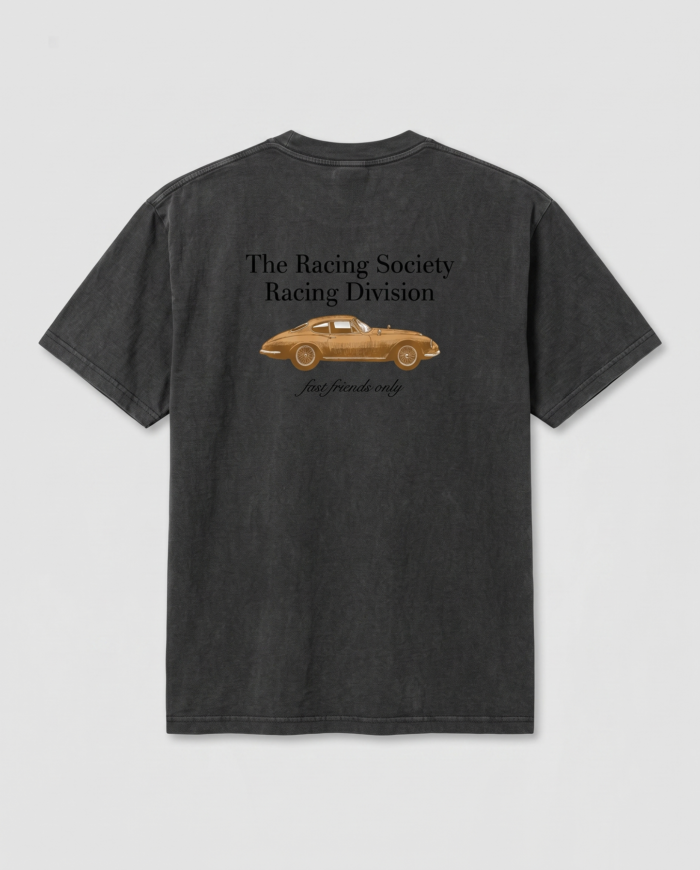 Racing Division — back flat, Faded Black