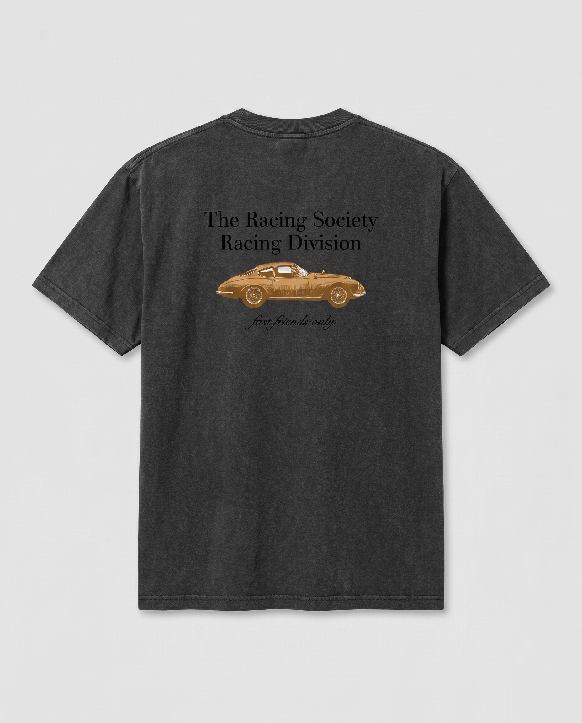Racing Division — back flat, Faded Black