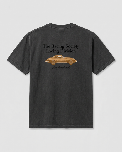 Racing Division — back flat, Faded Black