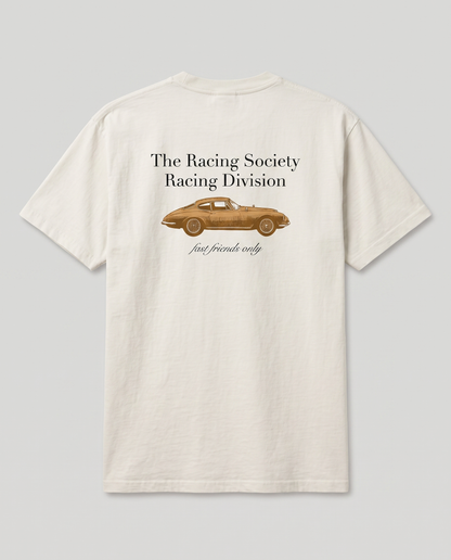 Racing Division — back flat, Faded Bone