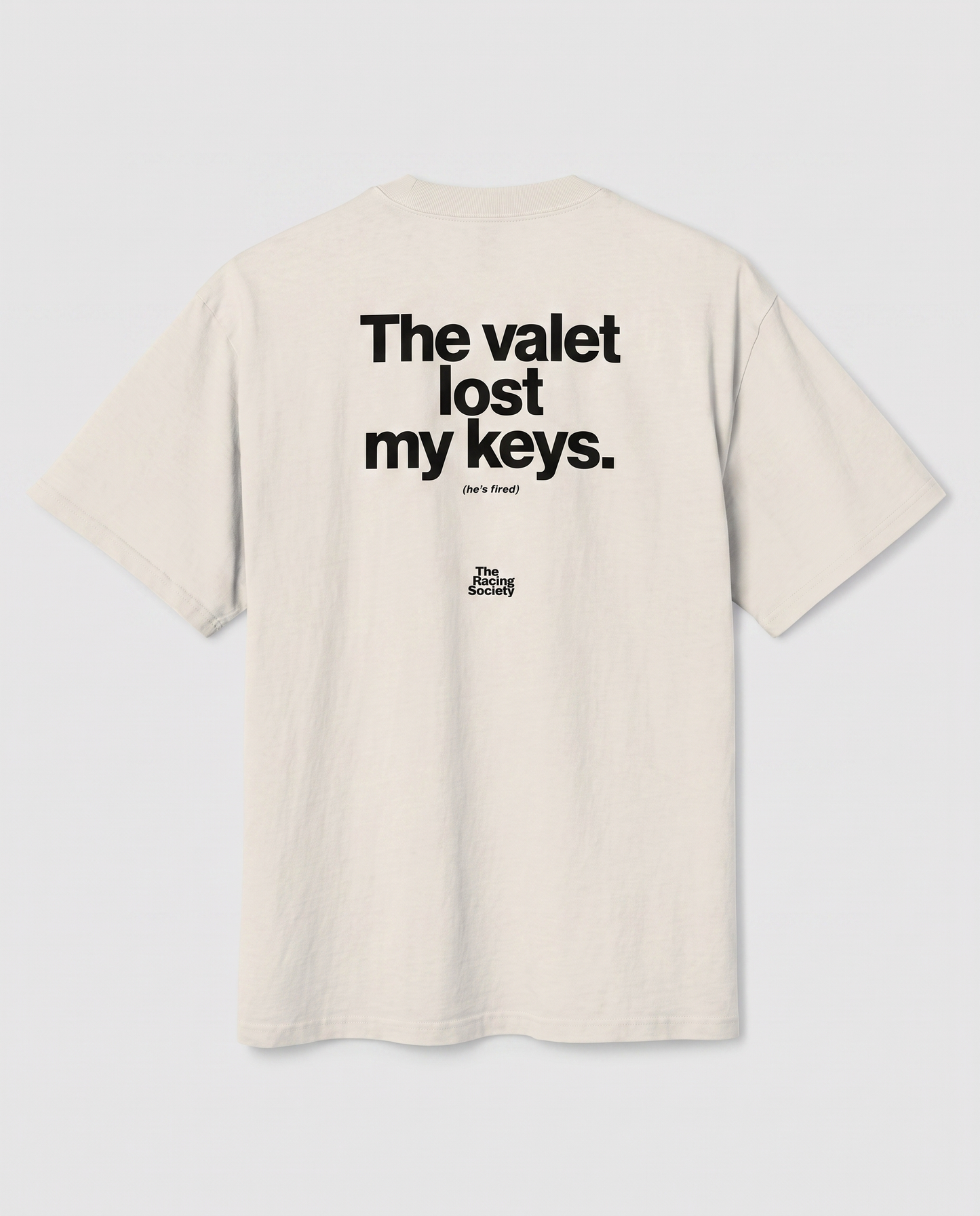 The Valet Lost My Keys — back flat, Faded Bone