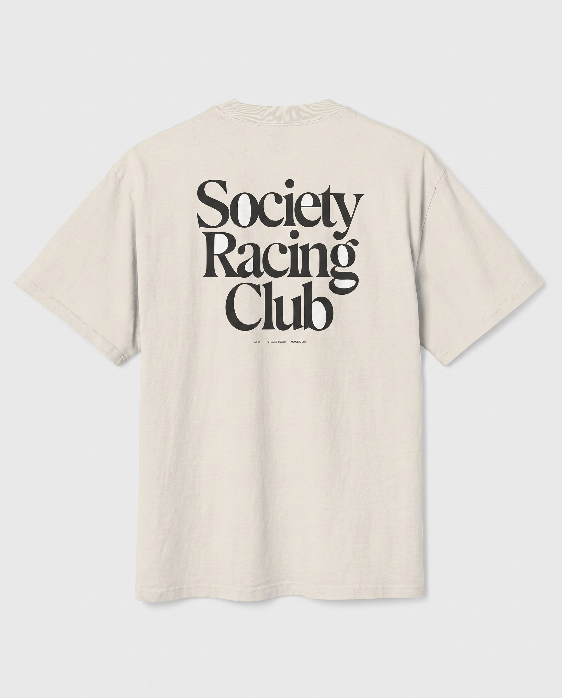 Society Racing Club — back flat, Faded Bone