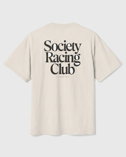 Society Racing Club — back flat, Faded Bone