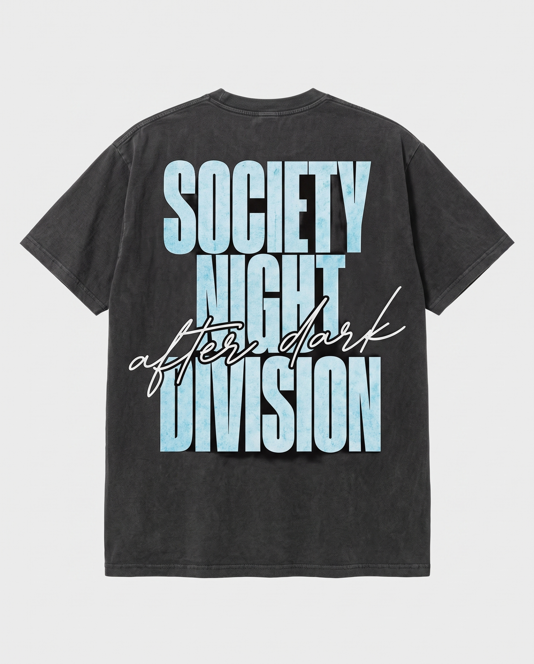 Society Night Division — back flat, Faded Black