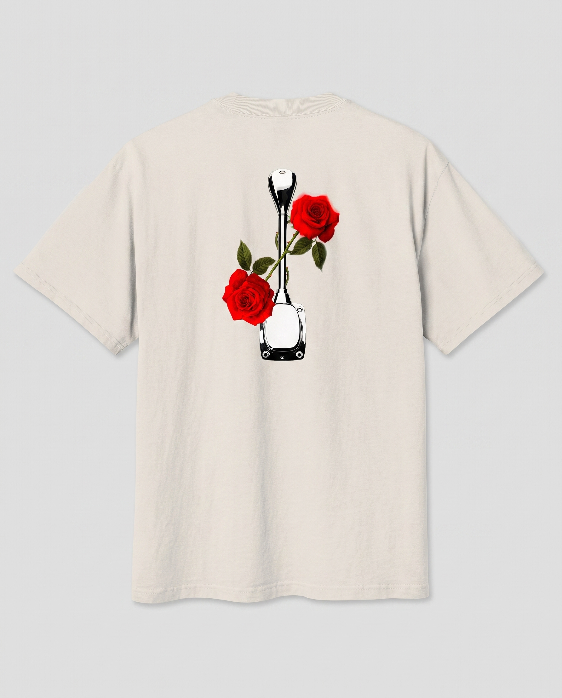 Roses & Redline — back flat, Faded Bone