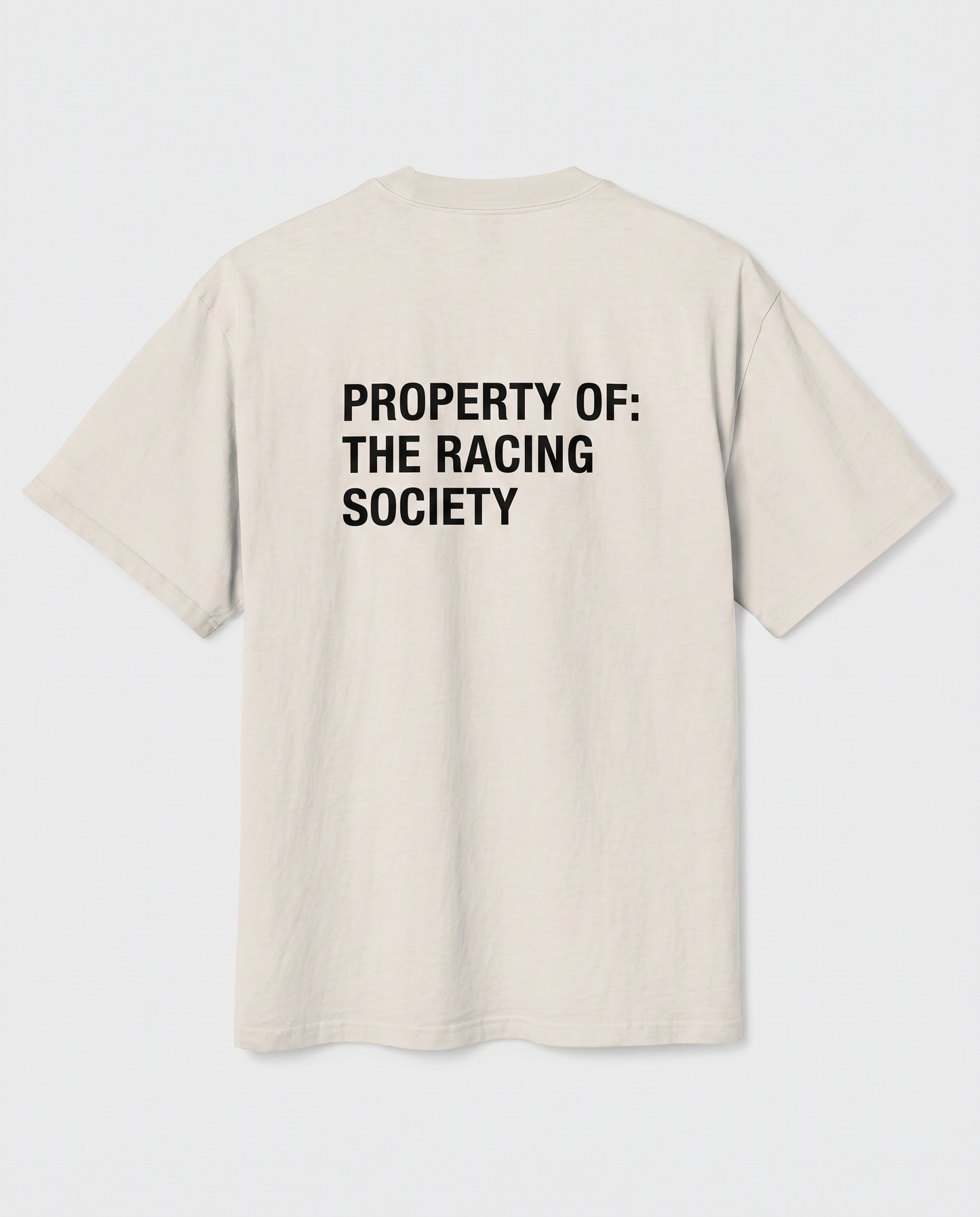 Property Of — back flat, Faded Bone