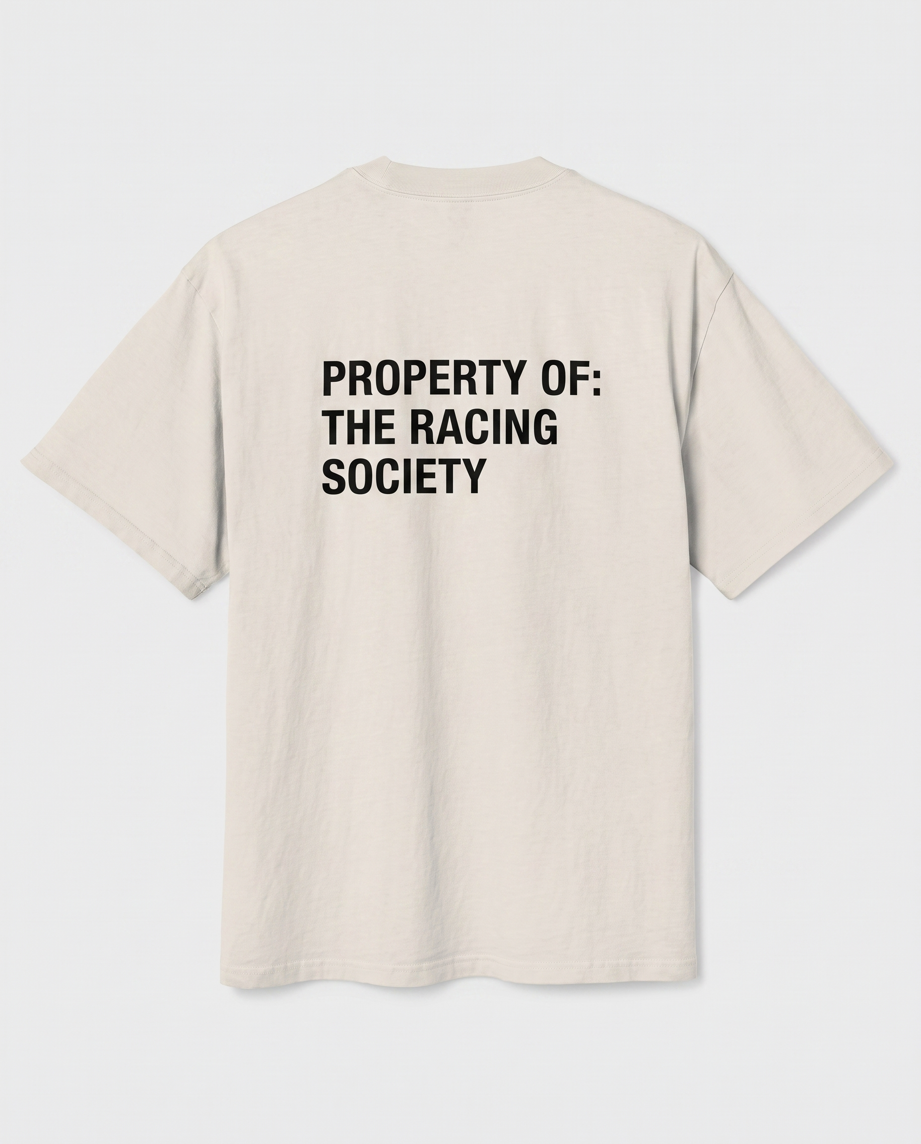 Property Of — back flat, Faded Bone