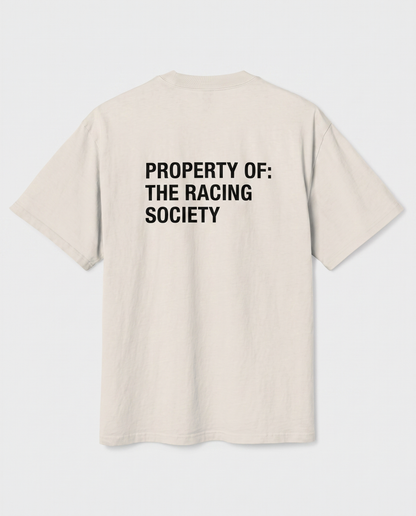 Property Of — back flat, Faded Bone