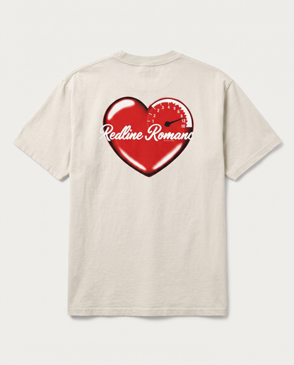 Redline Romance — back flat, Faded Bone