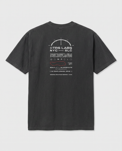 No One's Coming. Drive. — back flat, Faded Black
