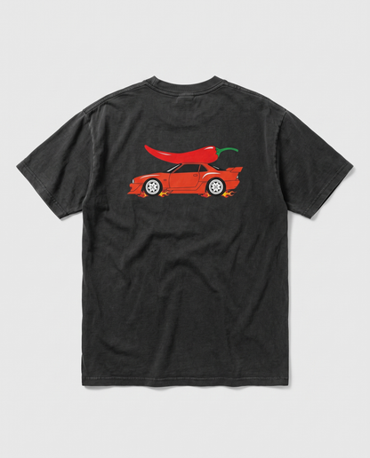 Too Hot To Handle — back flat, Faded Black