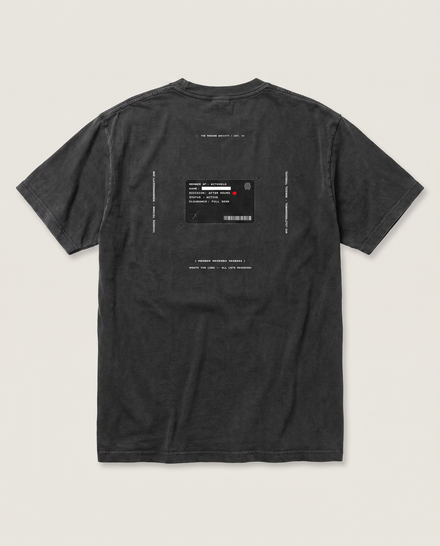 Members Recognize Members — back flat, Faded Black