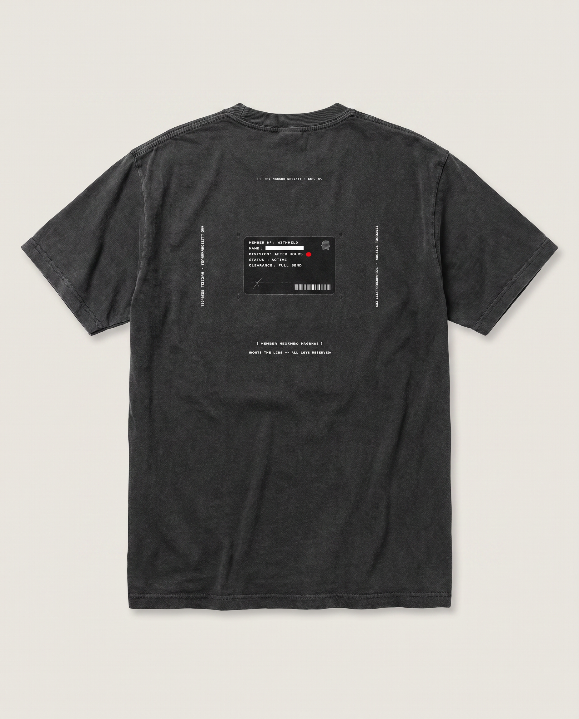 Members Recognize Members — back flat, Faded Black