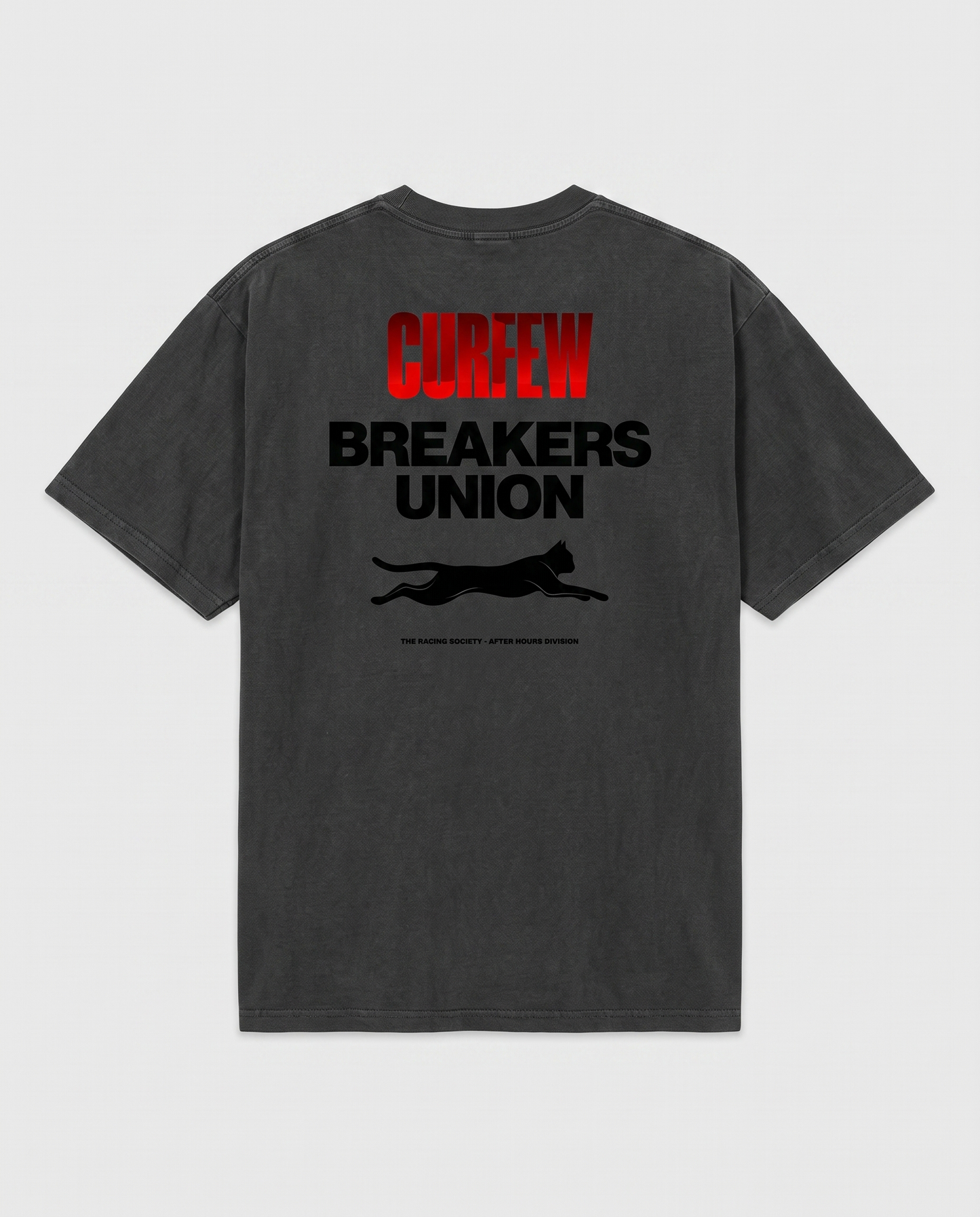 Curfew Breakers Union — back flat, Faded Black