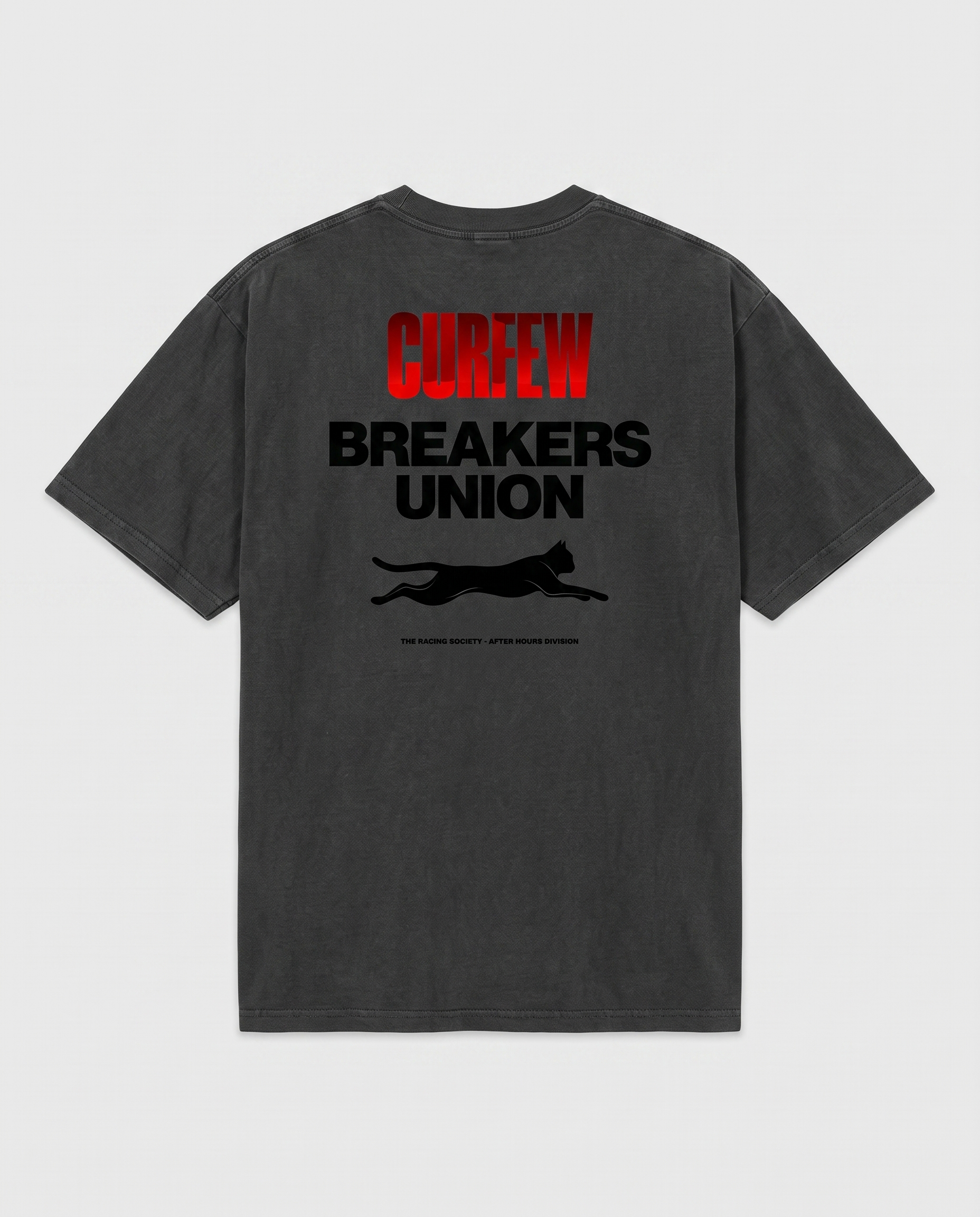 Curfew Breakers Union — back flat, Faded Black