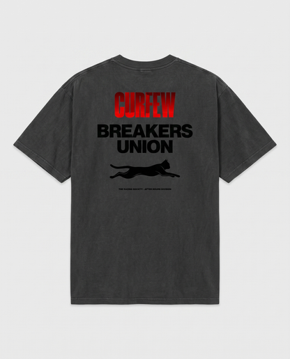 Curfew Breakers Union — back flat, Faded Black