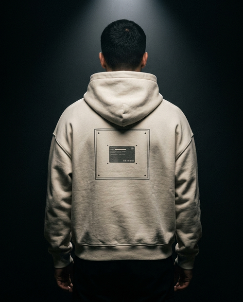 Members Recognize Members box hoodie — on-model back print, The Racing Society