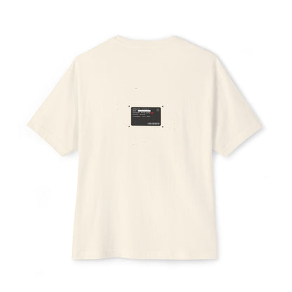 Members Recognize Members oversized boxy tee — back print, Natural