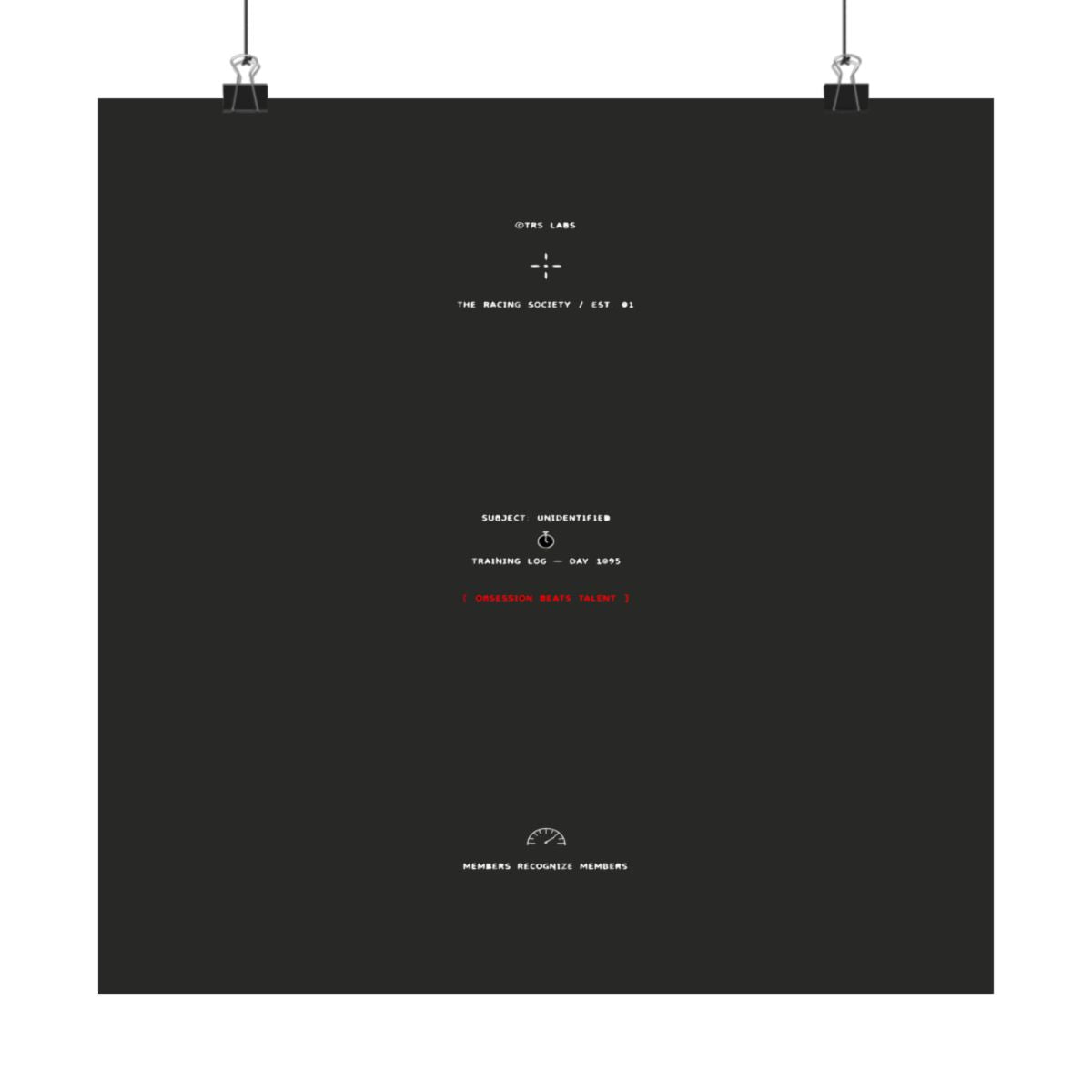 Obsession Has A Spine — TRS Labs art print