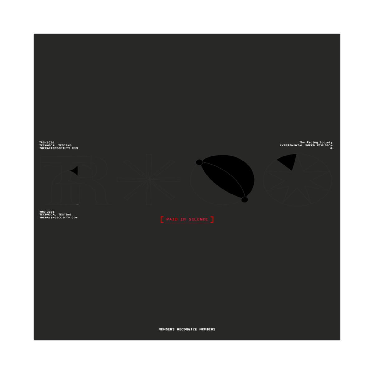 Paid In Silence — art print in situ