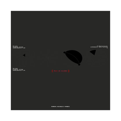 Paid In Silence — art print in situ