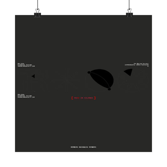 Paid In Silence — TRS Labs art print