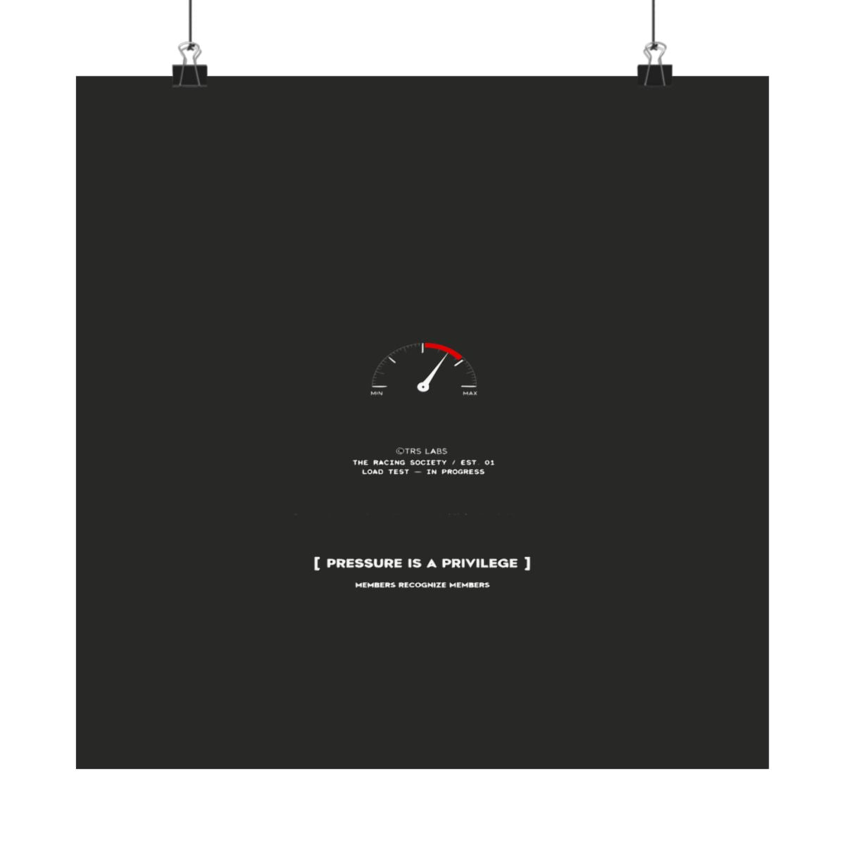Pressure Is A Privilege — TRS Labs art print