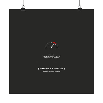 Pressure Is A Privilege — TRS Labs art print