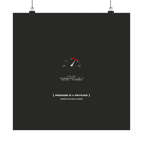 Pressure Is A Privilege — TRS Labs art print
