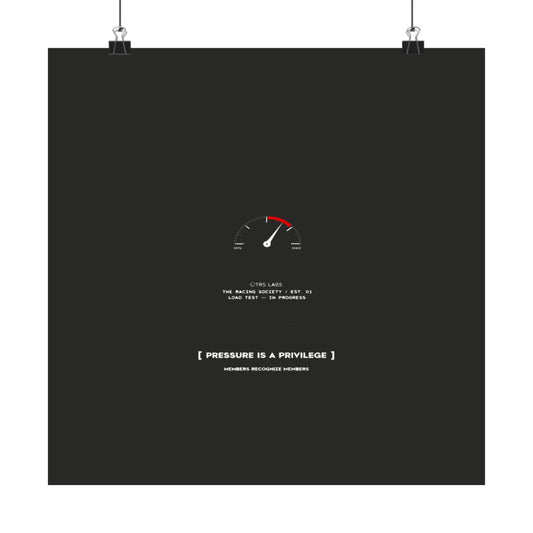 Pressure Is A Privilege — TRS Labs art print