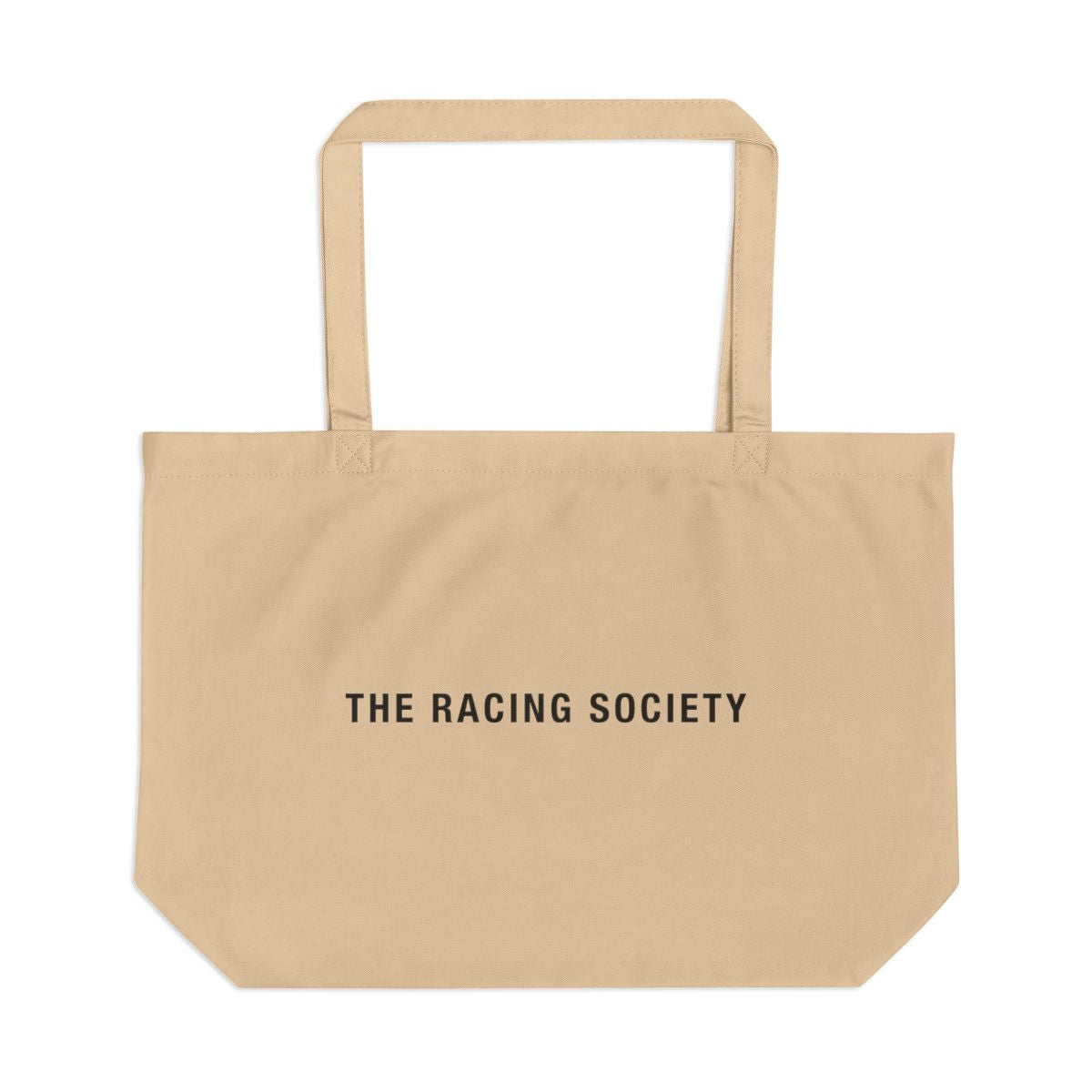 Racing Society Wordmark large eco tote bag — Oyster