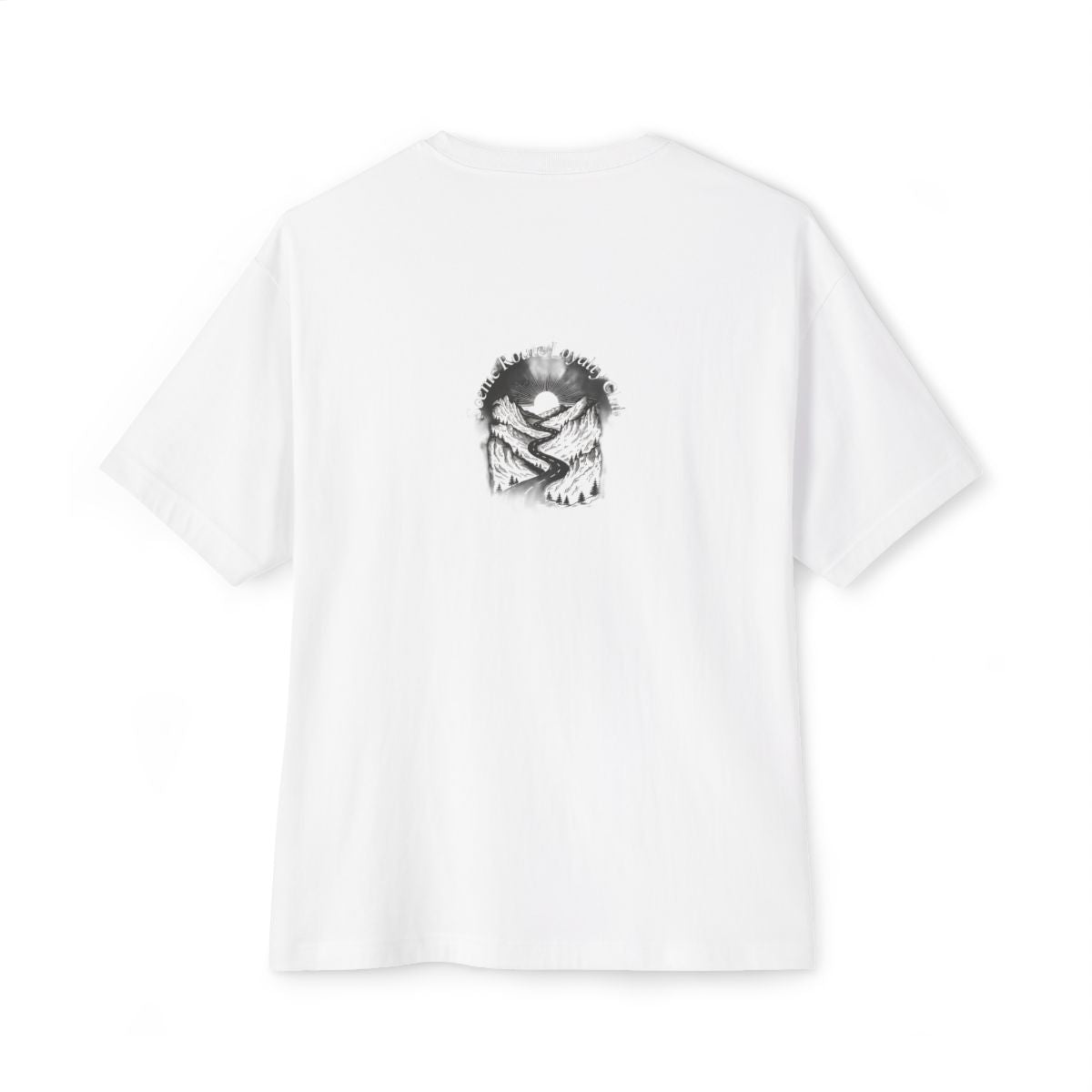 Scenic Route Loyalty Club oversized boxy tee — back print, White