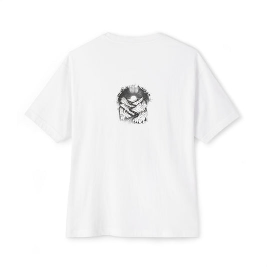 Scenic Route Loyalty Club oversized boxy tee — back print, White