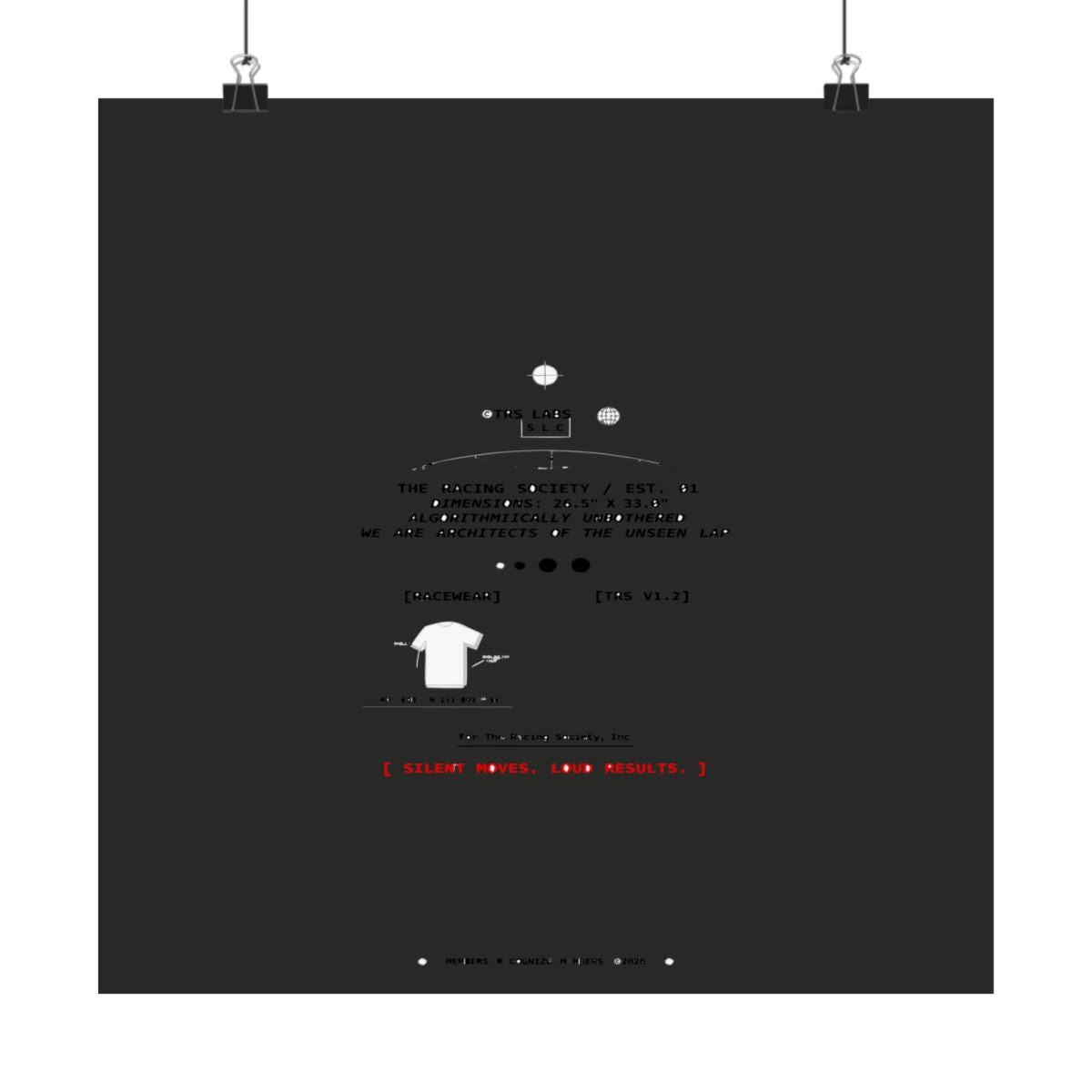 Silent Moves, Loud Results — TRS Labs art print